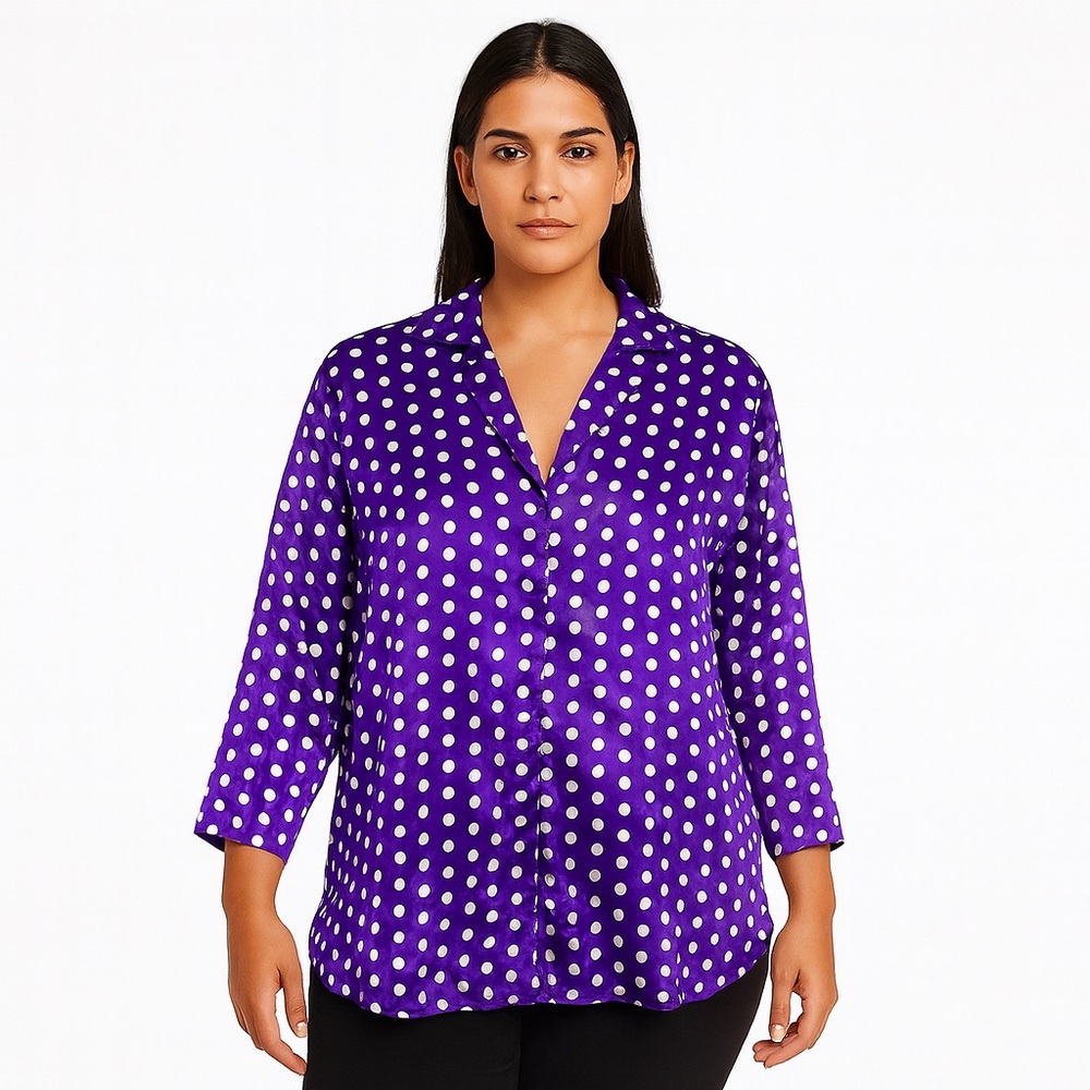 Victoria’s Secret Vintage Gold Label Polka Dot‎ Pajama Top size M/L